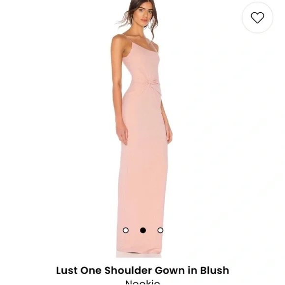 Nookie Pink One-Shoulder Maxi Dress NWT - Picture 3 of 9